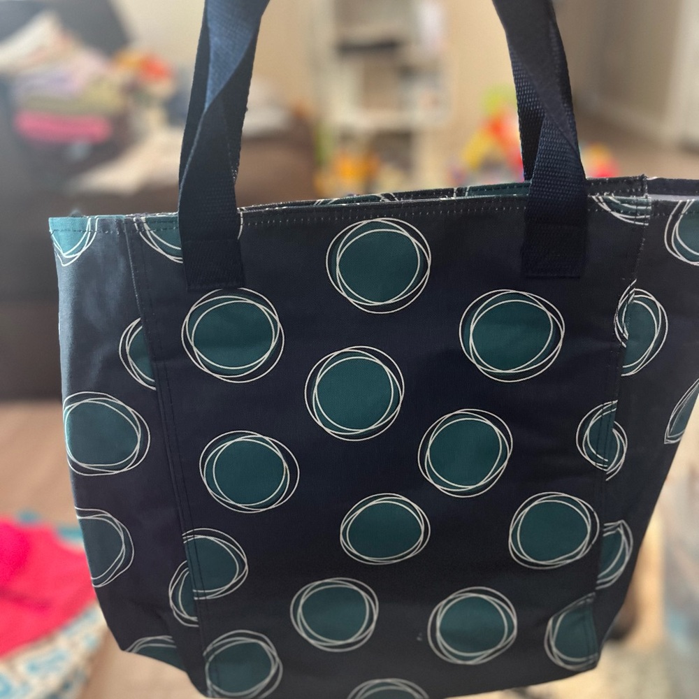 Stylish Black and Teal Tote Bag